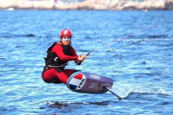 Lauriane Nolot, kitefoil talent and enthusiasm for the 2024 Olympics