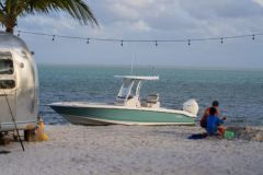 The Boston Whaler 250 Dauntless is a versatile open boat