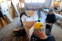 Duracell project: Assembly of a 14-foot sailing dinghy