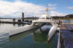 Discover the Royale Atlantic, a catamaran designed to follow race starts