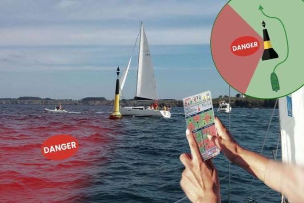 Safety at sea: spot the dangers indicated by the cardinals, privileged vessels...