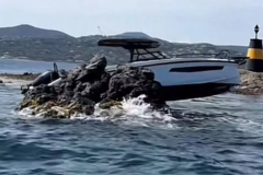 The skipper of the Navan had tested positive for alcohol after running aground off Sainte-Maxime
