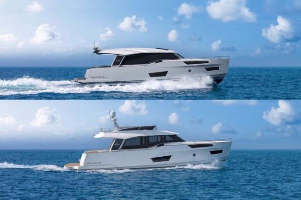 Greenline 50, successor to the Greenline 48 in terms of interior space, hybrid propulsion, coupe or flybridge