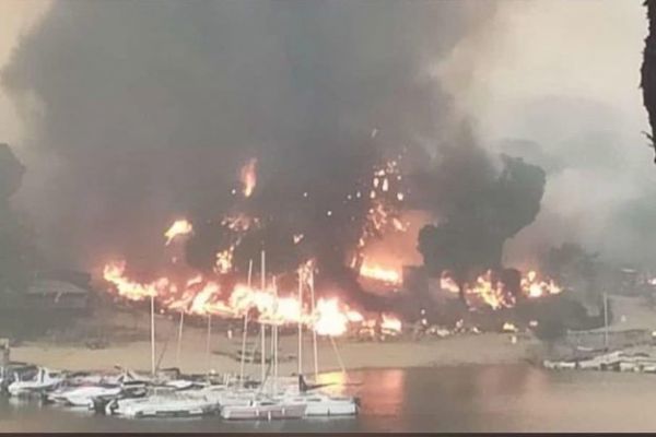 Fire in Spain: The Real Club Náutico de Madrid's Soling fleet nearly destroyed