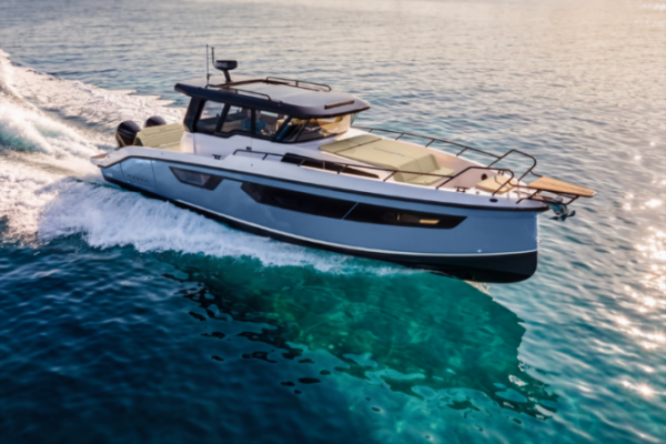 Navan C38: A 38-foot commuter boat featuring a center console, cruising capabilities, and a modular cockpit