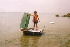 A raft made entirely from recycled materials?the source of my first memory of the ocean