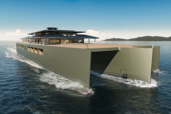 FUSION Trimaran Superyacht: Three Hulls for a 118-meter-long, 30-meter-wide yacht