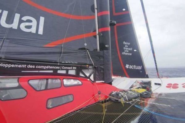 On Board the Actual Ultim 4: An Exciting Ride at 44 knots with Anthony Marchand