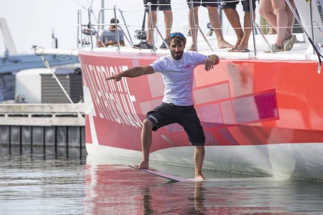 Alan Roura on the foil of La Fabrique