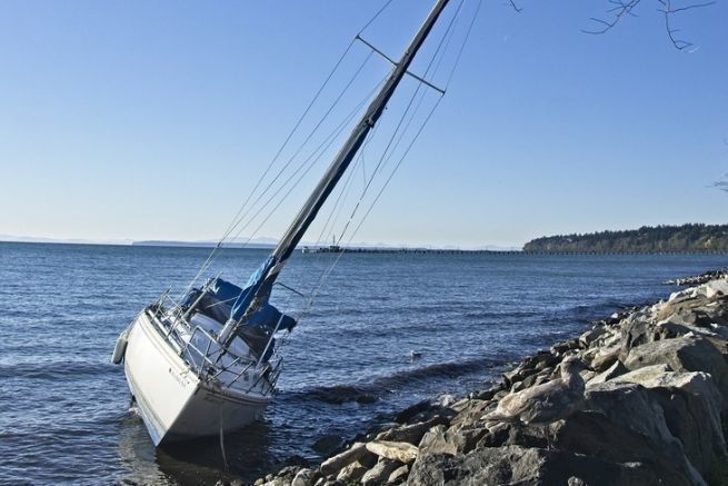 The sea report finds its place in the case of a grounded vessel