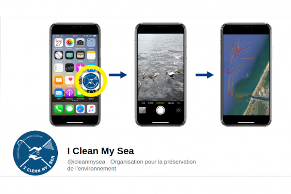 I Clean My Sea, an application to participate in the collection of plastic waste at sea