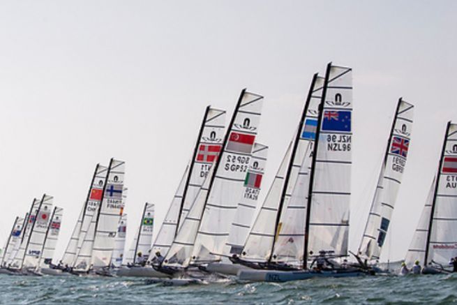 Nacra 17 race