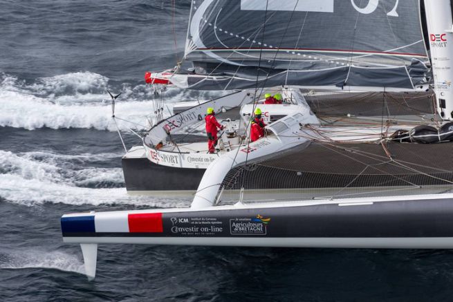 Idec Sport on the Jules Verne Trophy