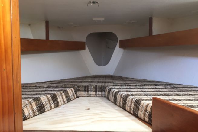 Front cabin of the Herreshoff 28