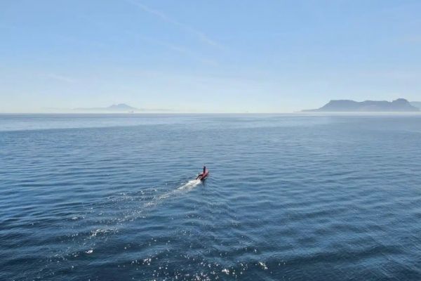 The DriX O-16 passes Gibraltar autonomously and unmanned