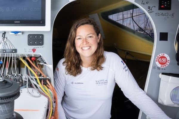 Sasha in the cockpit of his Class 40 Alderan