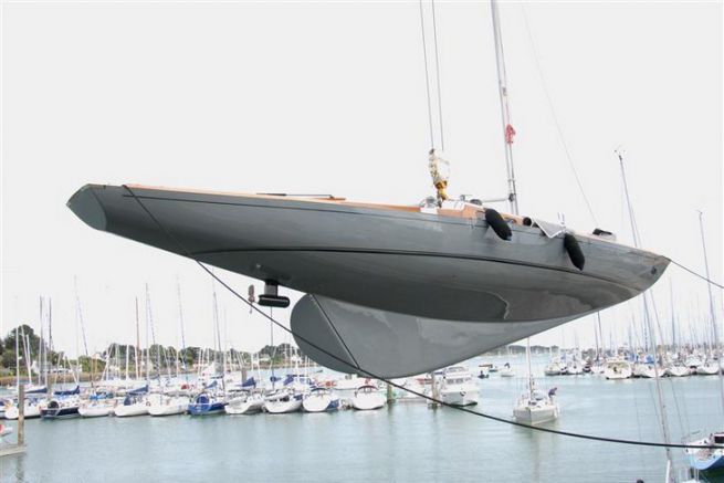 Electric pod on a sailboat