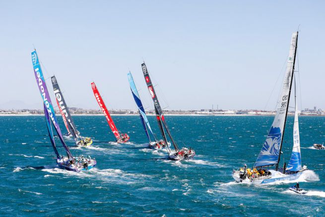 Start of the 3rd leg of the Volvo Ocean Race