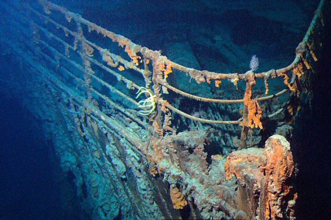 The wreck of the Titanic